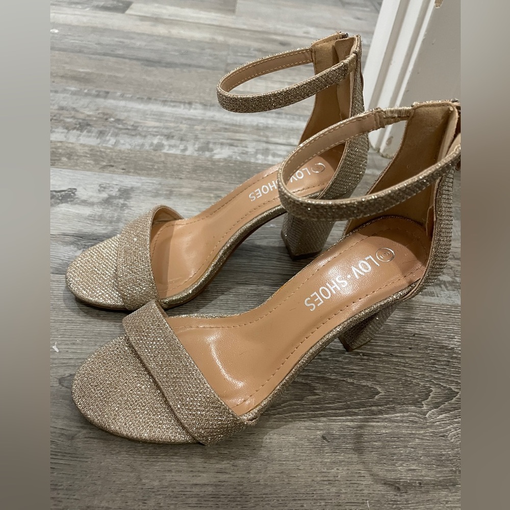 Gold High Heels